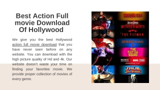 Best Action Full movie Download Of Hollywood