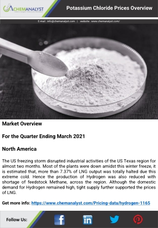 Potassium Chloride Prices, News, Trend, Chart | ChemAnalyst