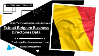 Extract Belgium Business Directories Data