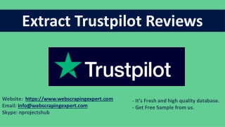 Extract Trustpilot Reviews