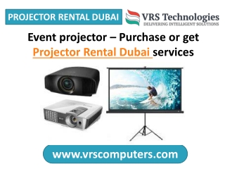 Projector Rentals in Dubai Becomes the Part of Advertising