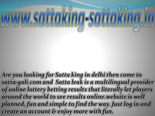 Satta King