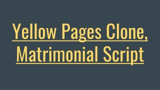 Yellow Pages Clone Script - ScriptStore.in