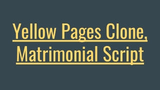 Yellow Pages Clone Script - ScriptStore.in