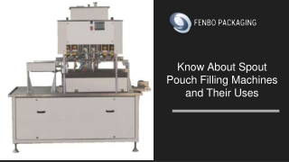 Spout Pouch Filling Machines