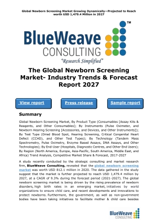 Global Newborn Screening Market