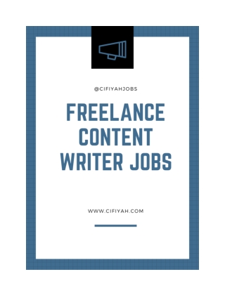Freelance content writing jobs for graduates