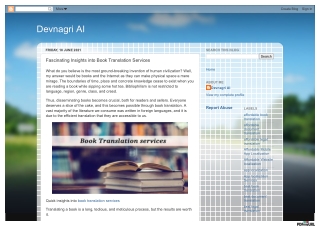 Fascinating Insights into Book Translation Services