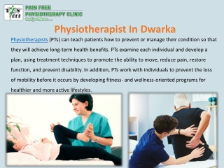 Physiotherapy in Dwarka, Delhi