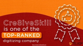 Cre8iveSkill Is One Of The Top Ranked Embroidery Digitizing Company