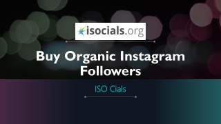 Buy Organic Instagram Followers
