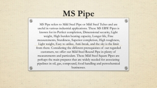 MS Pipe