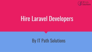 Hire Laravel Developers India, USA, UK