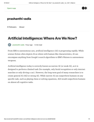 Artificial Intelligence_ Where Are We Now