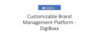 Customizable Brand Management Platform - DigiBoxx