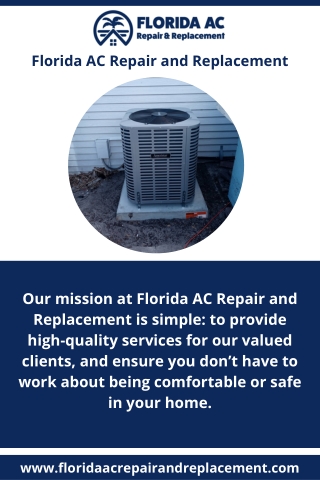 Florida AC Repair and Replacement