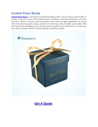 Custom Favor Boxes-Custom Shoe Boxes