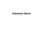 Substance Abuse