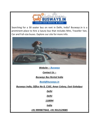 Busways | Busways.in