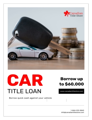 Obtain Car Title Loans Mississauga to cover your monthly costs
