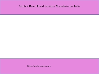 Best Alcohol Based Hand Sanitizer in India