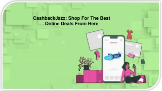 CashbackJazz: Shop For The Best Online Deals From Here