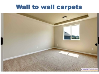 Wall to wall carpets