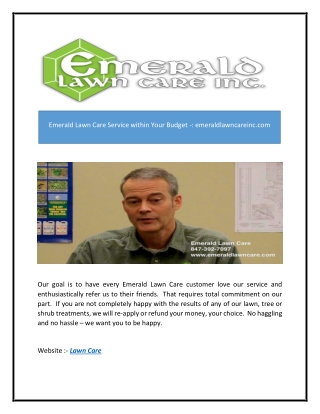 Emerald Lawn Care Service within Your Budget -: emeraldlawncareinc.com