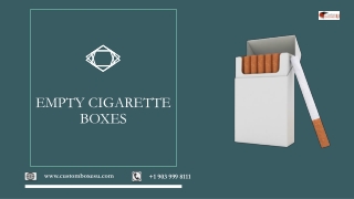 Get Blank Cigarette Boxes with packaging solution in USA