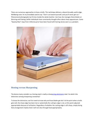 What is a knife sharpening stone we called