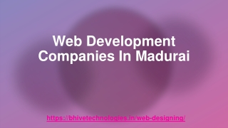 Web Development Companies In Madurai