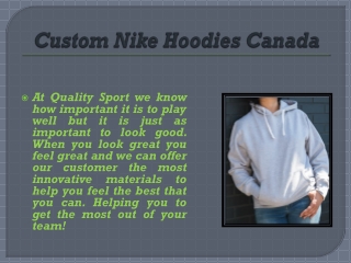 Custom Nike Hoodies Canada