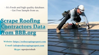 Scrape Roofing Contractors Data from BBB.org