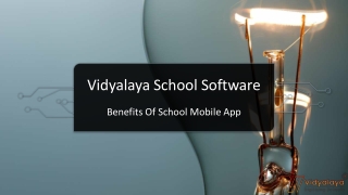 Benefits Of School Mobile App