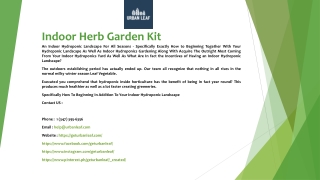 Indoor Herb Garden Kit