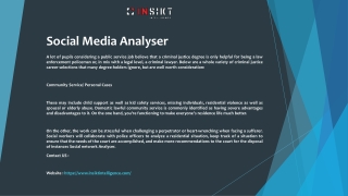 Social Media Analyser