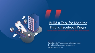 Build a Tool for Monitor Public Facebook Pages