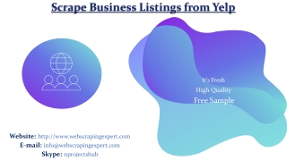 Scrape Business Listings from Yelp