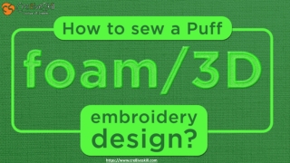 How To Sew A Puff Foam 3D By Cre8iveskill