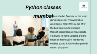 Python Training in Mumbai, Request Demo Class