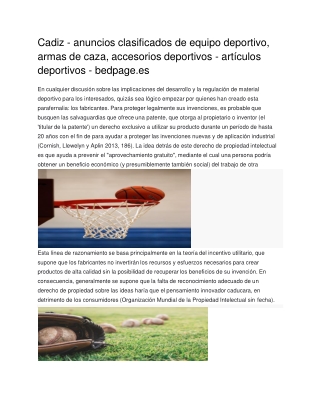 Cadiz - anuncios clasificados de equipo deportivo, armas de caza, accesorios deportivos - artículos deportivos - bedpage