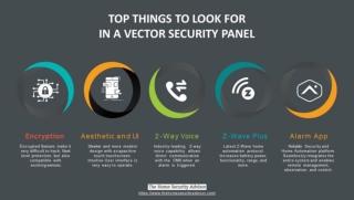 Top 5 things to look for in a Vector Security System Alarm Panel