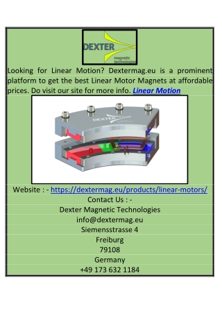 Linear Motion Dextermag.eu