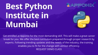Python Training in Mumbai, Request Demo Class