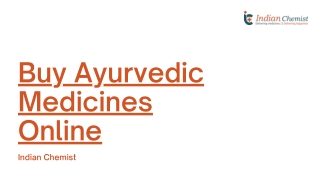 Buy Ayurvedic Medicines Online | Indianchemist