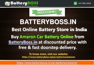 Buy Amaron Car Battery Online in Mumbai