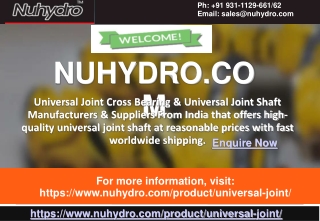 Universal Joint Cross Bearing Manufacturer