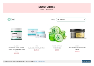 Buy Moisturizer cream for face – The Cosmetic Store
