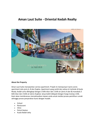 Aman Laut Suite - Oriental Kedah Realty