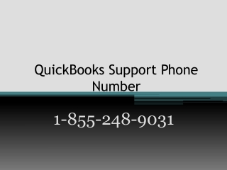 QuickBooks Support Phone Number 1-855-248-9031